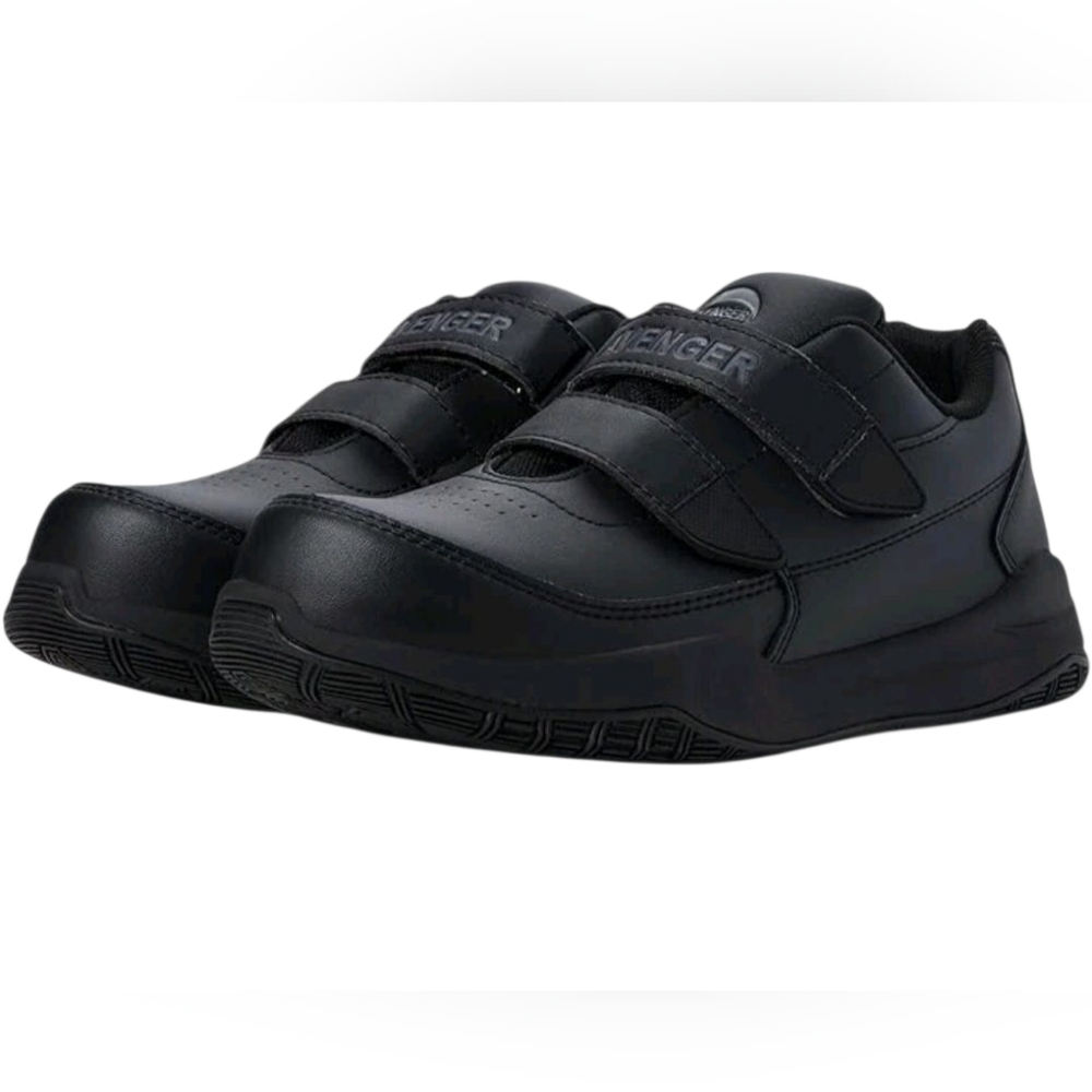 Avenger Men's Black Court EZ-On CN Work Shoes WIDE WIDTH